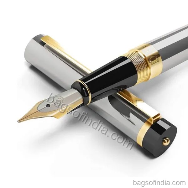 Black Premium Fountain Pen with Ink Cartridges - Pen in India