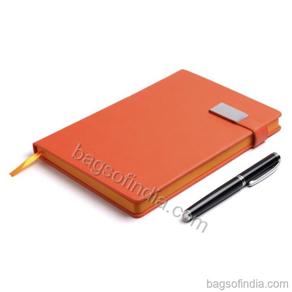 Brown Leather Personal Dairy with Pen - Personal Diary in India