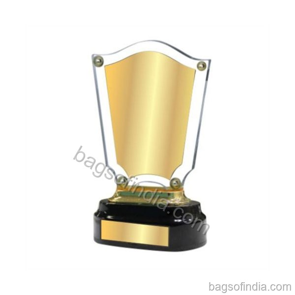 Gold Plated Acrylic Trophy - Trophy And Momento in India