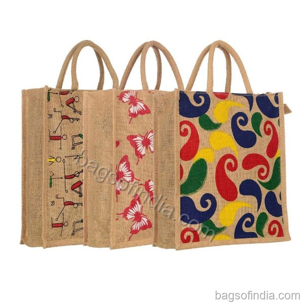 Men & Women Multicolor Handbag - Jute Bags in India