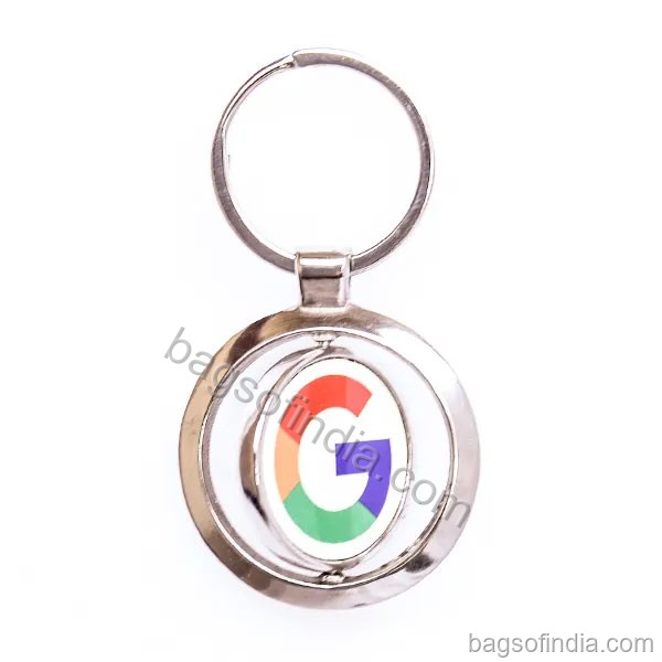 Metal Rotating Google Keychains - Promotional Key Chains in India