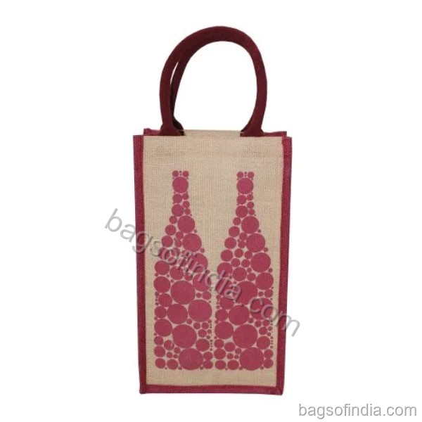 Multicolor Bottle Bag - Jute Wine Bags in India