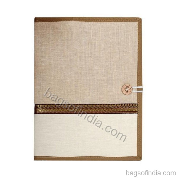 Printed Classy Jute File Folder - Jute Folder in India