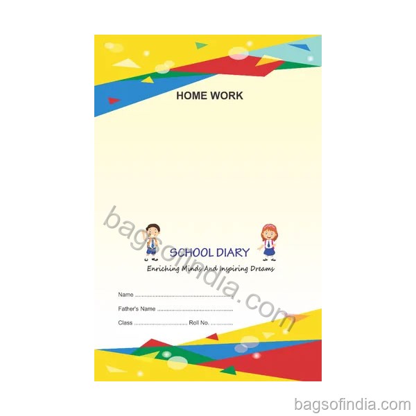 Printed Paper Cover Student School Diary - School Diary in India