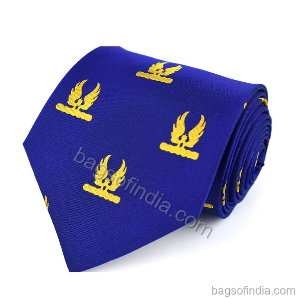 Royal Blue Plain Printed Neck Tie - Promotional Ties in India