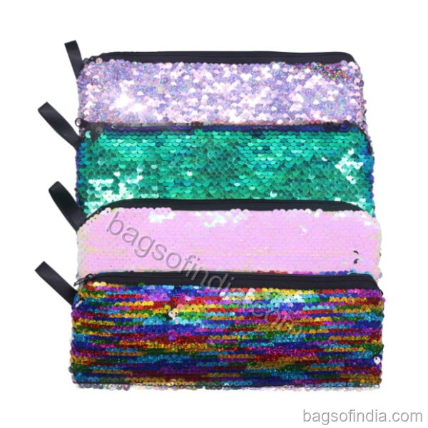 Sequin Pencil Case Magic Flash for Kids School - Pencil Cases And Pouches in India