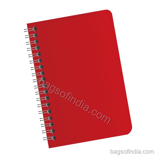 Wire Spiral Red Hard Cover Notebook - School Diary in India